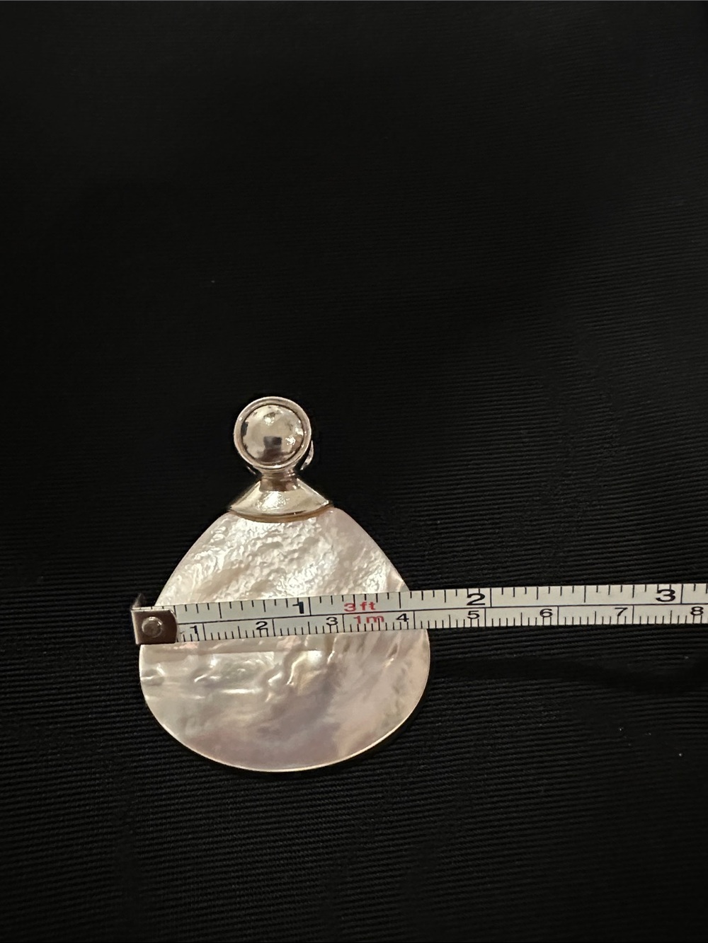 Rage 925 Sterling Silver and Pink Mother of Pearl Pendant - Picture 3 of 5